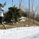 Zhang running in Beijing’s Olympic Park.